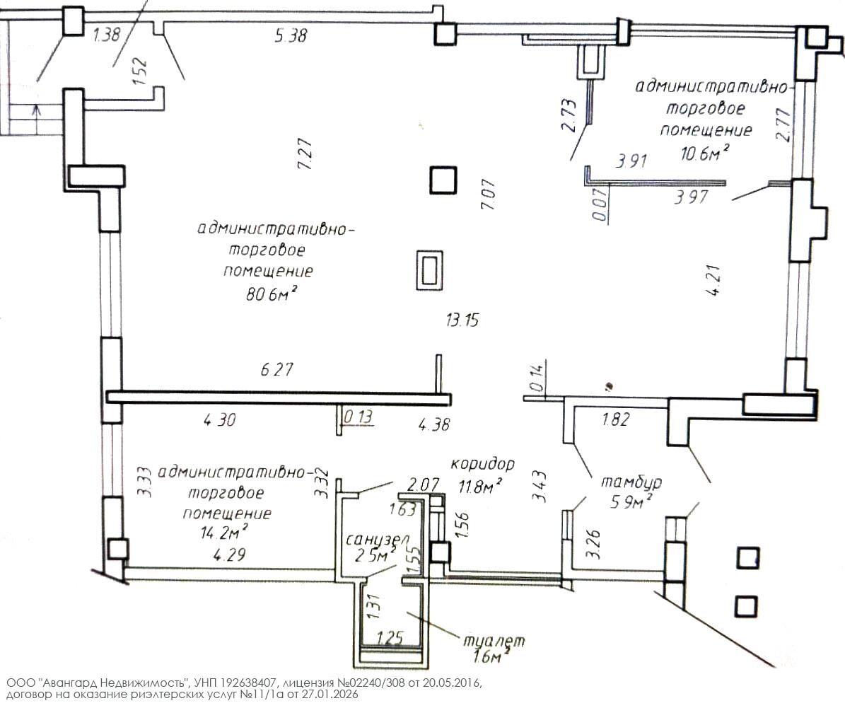 Shop 6 rooms 129 m² in Minsk, Belarus