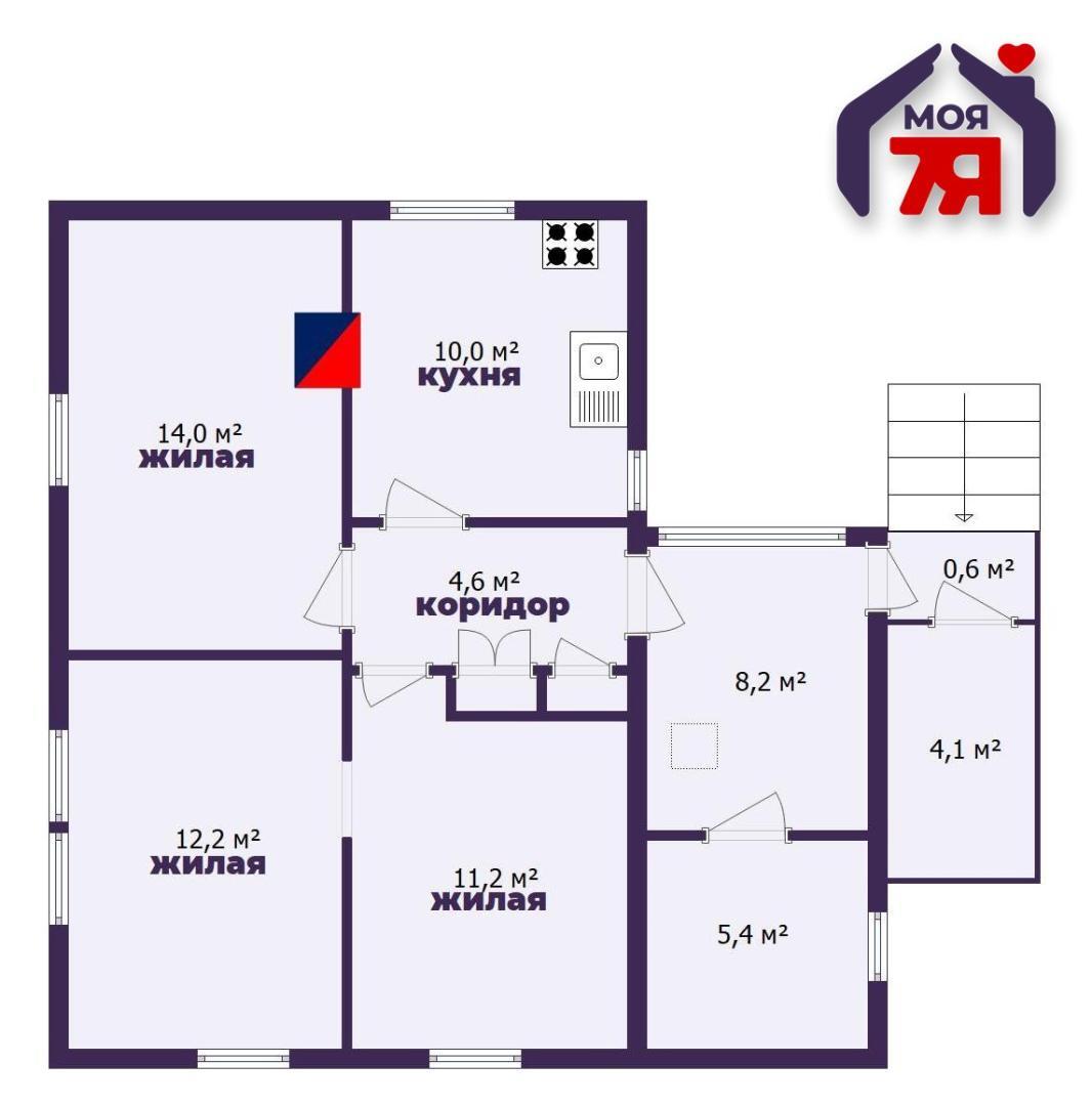 Haus 65 m² Kapyl, Belarus