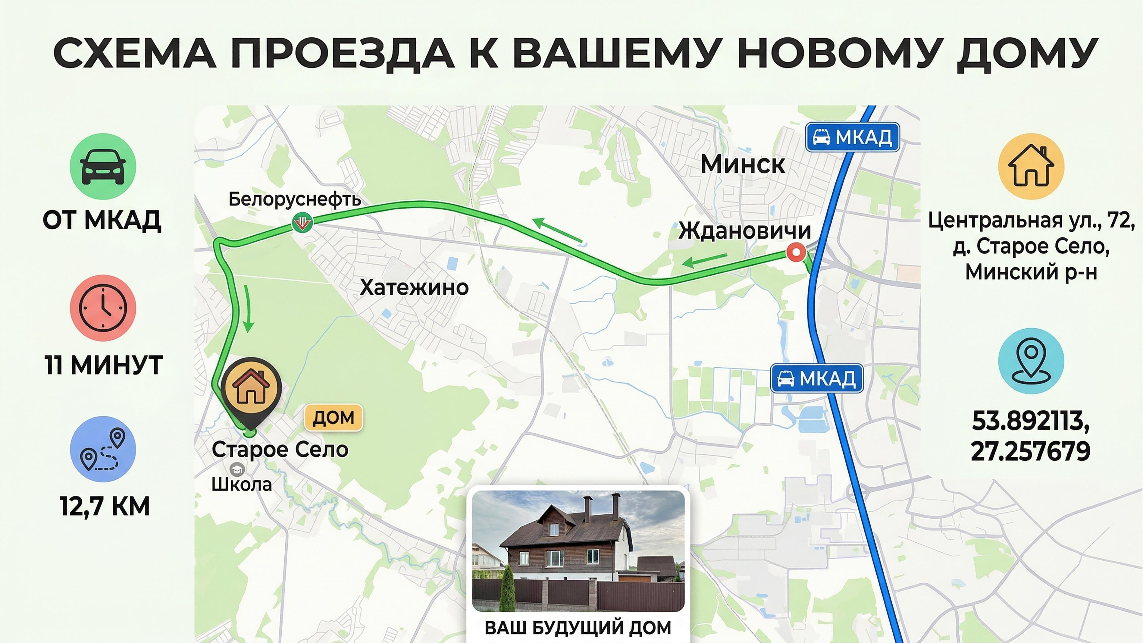 Cottage 280 m² Staroje Sialo, Belarus