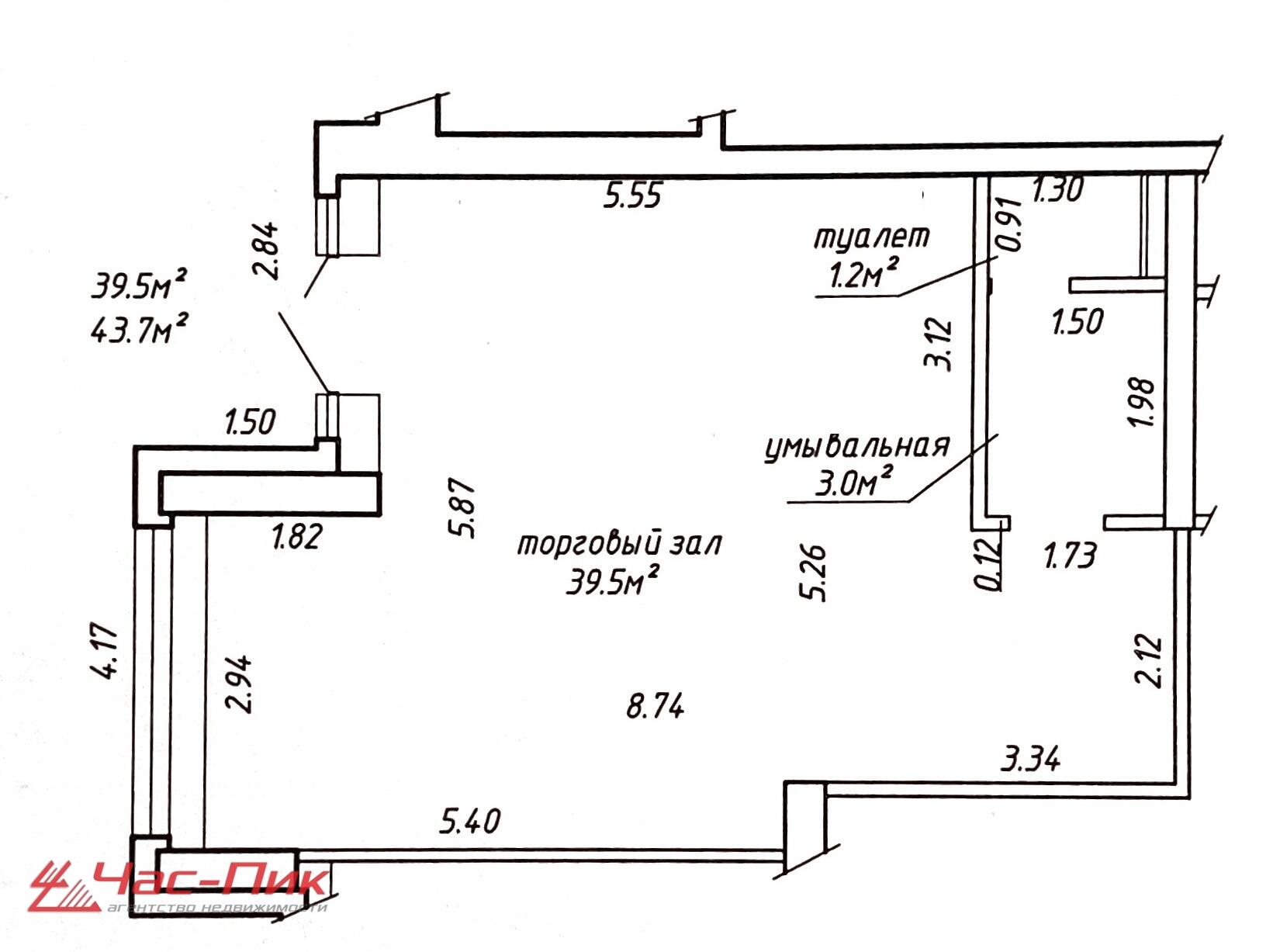 Shop 44 m² in Minsk, Belarus