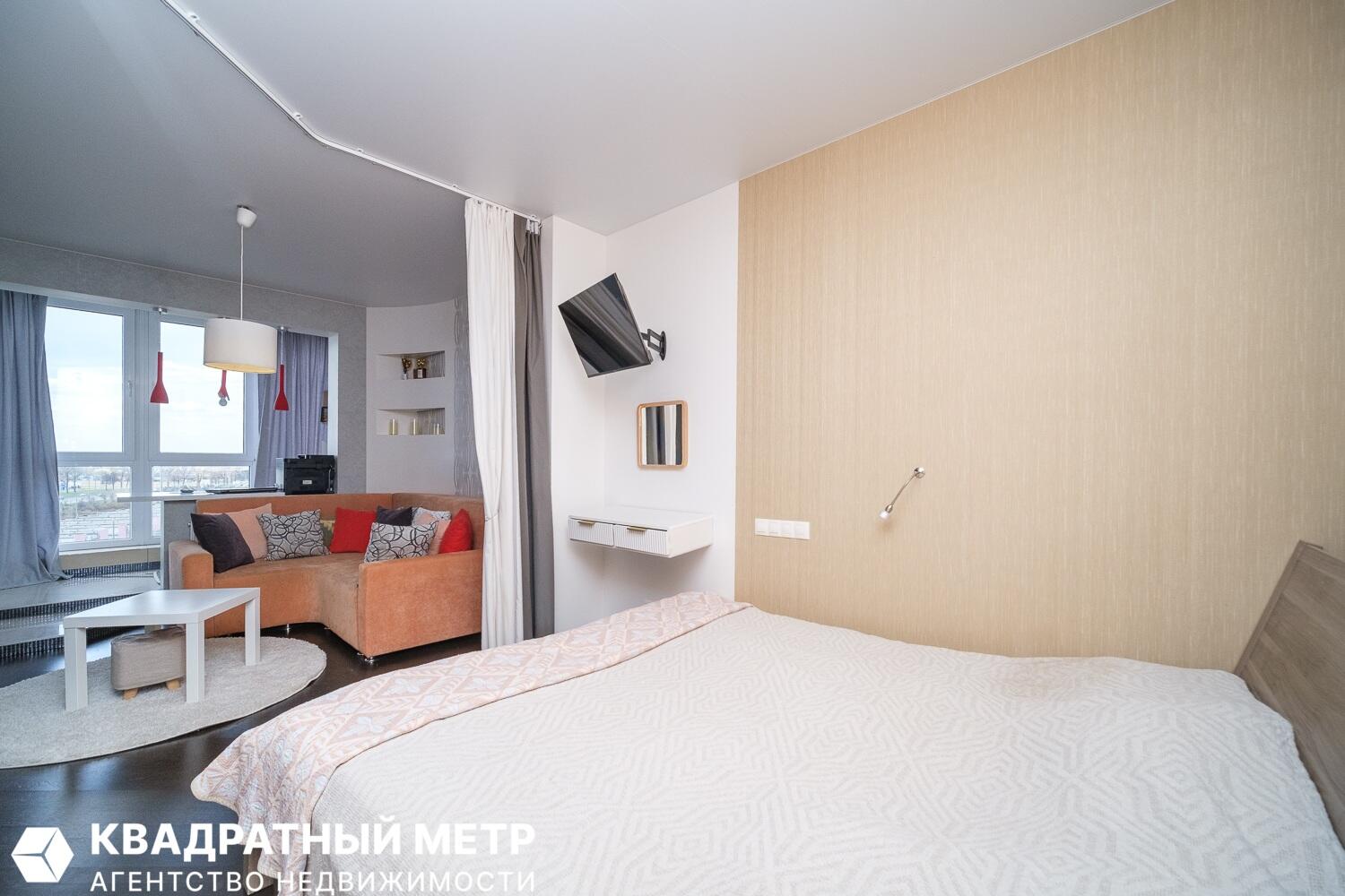 Квартира 2 комнаты 48 м² Минск, Беларусь
