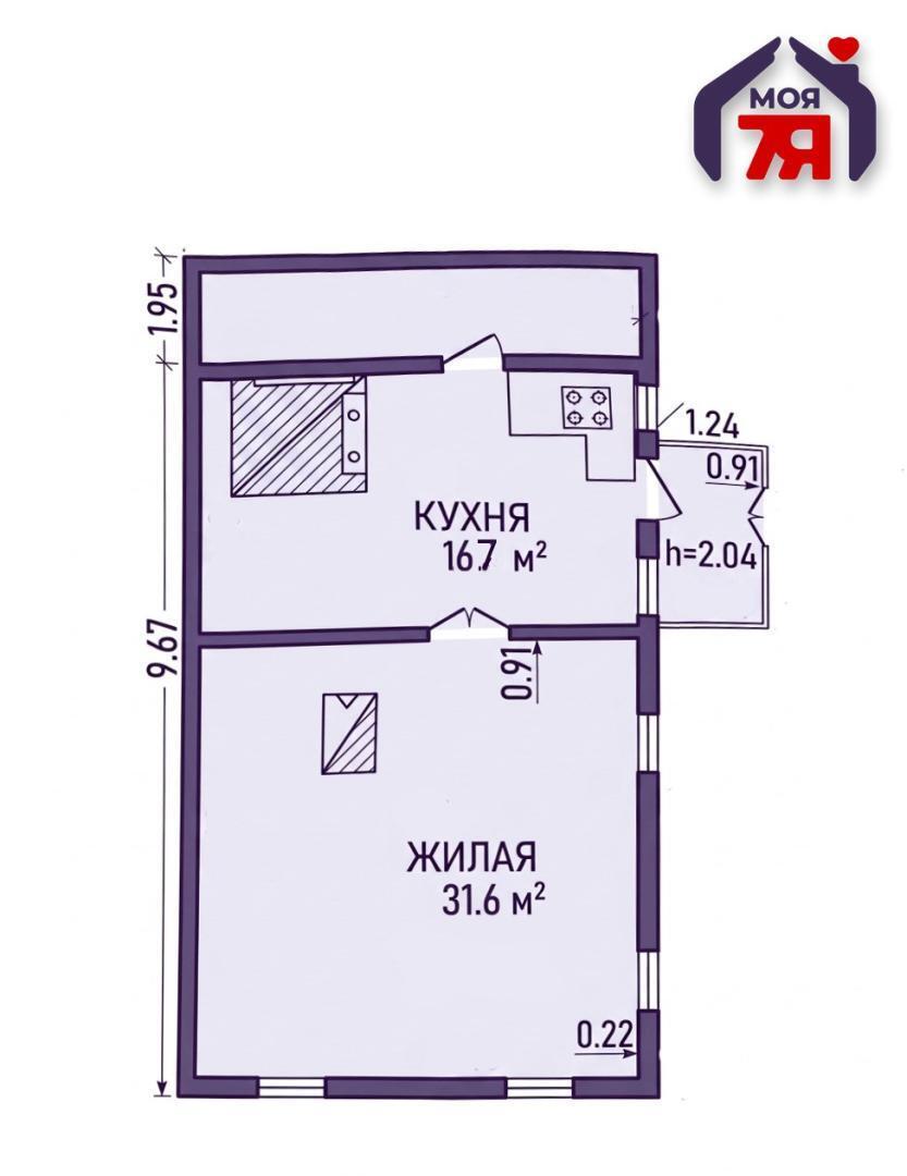 Dom 48 m² Viasiejski sielski Saviet, Białoruś