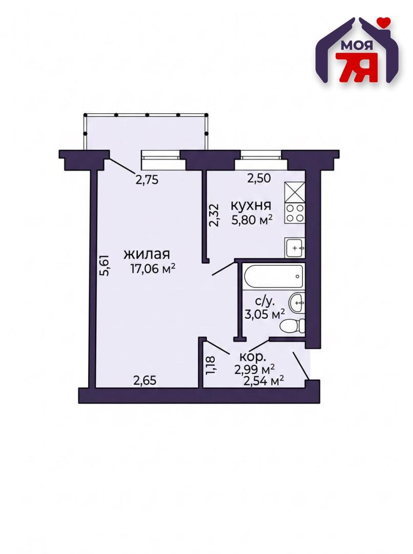 Mieszkanie 1 pokój 29 m² Mińsk, Białoruś