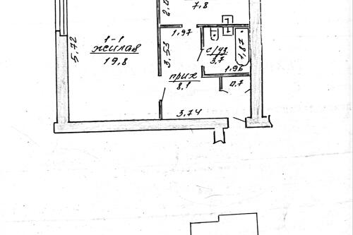 1-комнатная квартира, Лошаны (фото 13)