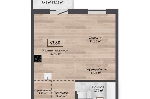 2-комнатная квартира, Колодищи (фото 6)