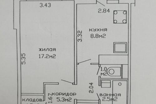 1-комнатная квартира, Минск (фото 15)