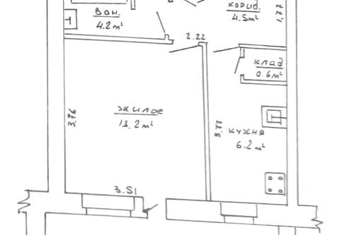1-комнатная квартира, Молодечно (фото 11)