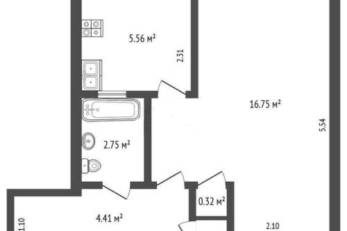 1-комнатная квартира, Минск (фото 28)